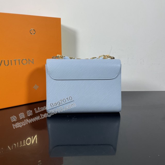 Lv路易威登2023專櫃新款單肩斜挎女包 LV新版Twist中號編結鏈條包 M21721 M21772 ydh5022